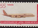 Costa Rica - 1996 - Transport - 55 Colones - Multicolor - Costa Rica, Transport - Scott C937 - Avion Douglas DC-8 Aniv. de LACSA - 0